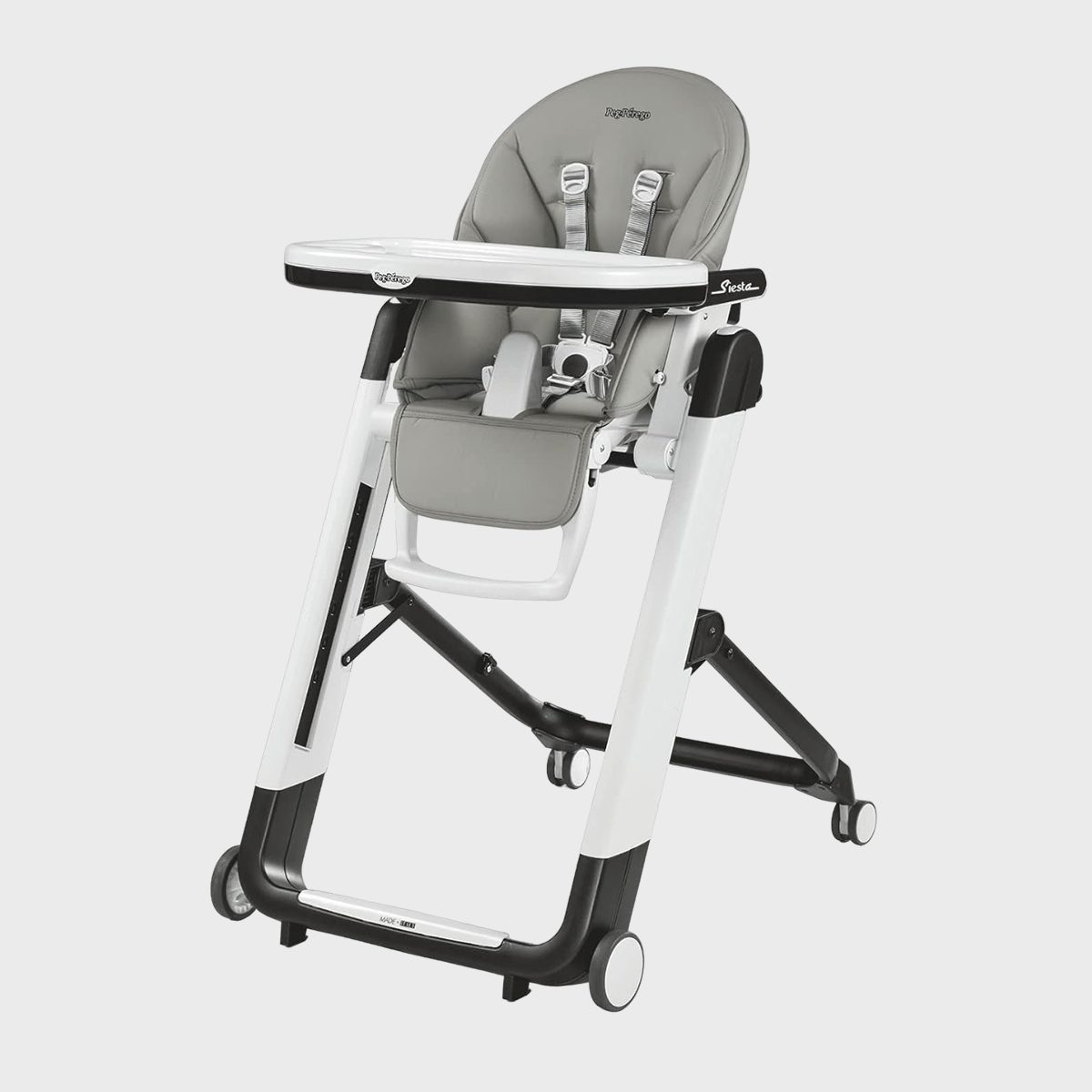 <p>Baby gear takes up a ton of space, so anything that is multifunctional or compact is a win. This <a href="https://www.amazon.com/Peg-Perego-Siesta-Ice-Grey/dp/B017TC3T6I" rel="noopener noreferrer">high chair</a> is both. It serves as a comfy recliner as well as a high chair with nine different height options, five reclining positions, and an adjustable footrest.</p> <p>And when the baby is finished eating their mashed veggies, simply fold the seat down and tuck it away until the next mealtime. It also features easy-to-clean <a href="https://www.rd.com/article/how-to-clean-leather/">leather upholstery</a>, a dishwasher-safe tray and a storage net on the back of the seat that's perfect for stashing clean bibs.</p> <p class="listicle-page__cta-button-shop"><a class="shop-btn" href="https://www.amazon.com/Peg-Perego-Siesta-Ice-Grey/dp/B017TC3T6I">Shop Now</a></p>