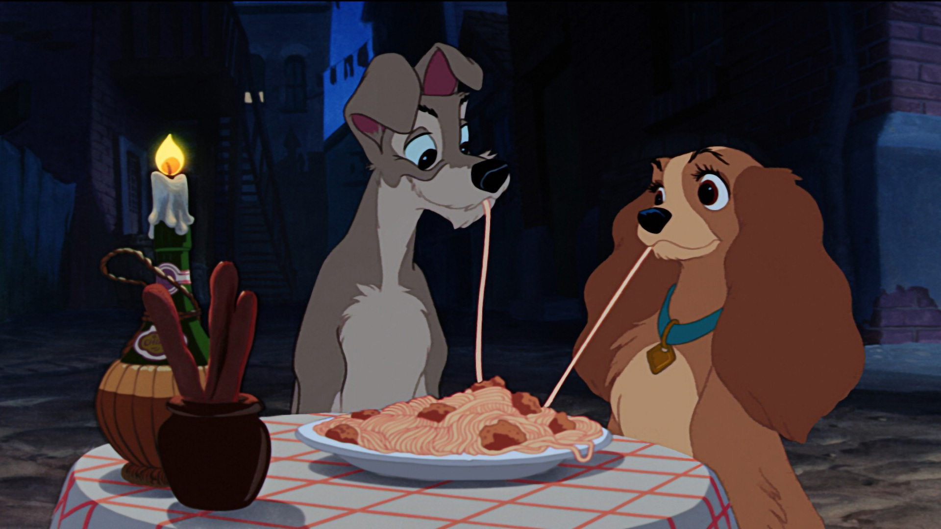 <p>Is it possible for two people to share a plate of spaghetti without someone referencing the 1955 Disney animated film “Lady and the Tramp”? We submit that no, it is not possible, and we are just fine with that. After all, “Lady and the Tramp” is a classic film, and that scene has since become iconic. “Lady and the Tramp” also has a timeless quality, making most fans forget the film is more than 60 years old.</p><p>You may also like: <a href='https://www.yardbarker.com/entertainment/articles/the_21_best_horror_movies_of_the_21st_century_so_far_091323/s1__37979432'>The 21 best horror movies of the 21st century (so far)</a></p>