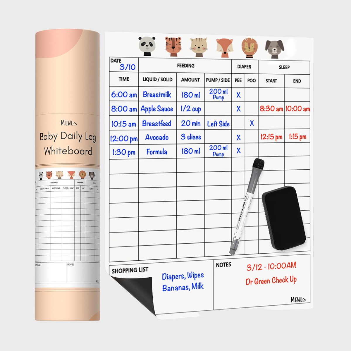 <p>Staying on top of a newborn's feedings, diaper changes and more is daunting. This genius <a href="https://www.walmart.com/ip/Mewl-Baby-and-Nursing-Chart-Daily-Schedule-Tracker-11-x-14-Dry-Erase-Magnetic-Whiteboard/482914499" rel="nofollow noopener noreferrer">Mewl dry-erase schedule tracker</a> helps parents and caregivers work together in organized and coordinated shifts. It also allows babies with sensitive needs and health issues to have neat, easy-to-read daily records in chart form. It's one of the best baby gifts for a baby who has had NICU time and a sanity saver for all exhausted parents.</p> <p class="listicle-page__cta-button-shop"><a class="shop-btn" href="https://www.walmart.com/ip/Mewl-Baby-and-Nursing-Chart-Daily-Schedule-Tracker-11-x-14-Dry-Erase-Magnetic-Whiteboard/482914499">Shop Now</a></p>