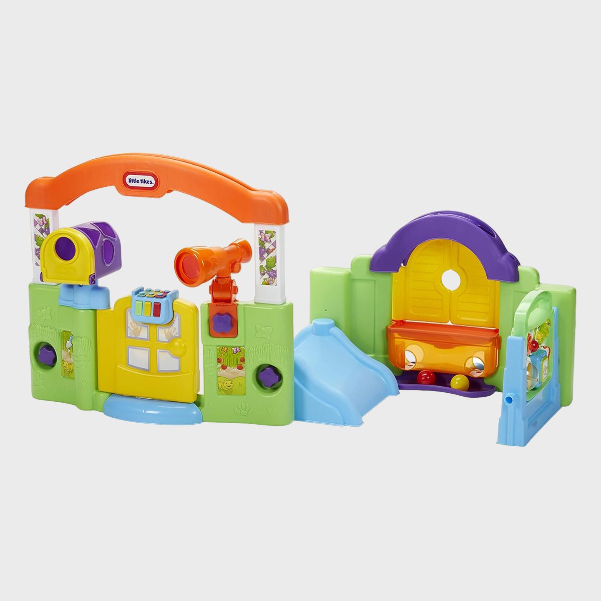 <p>With <a href="https://www.rd.com/list/gifts-for-kids/">four kids</a>, we've gone through <em>a lot</em> of toys over the years, but this <a href="https://www.amazon.com/Little-Tikes-Activity-Garden-Playset/dp/B00C2P6VWW" rel="noopener noreferrer">activity center</a> is one of the few that has been a hit with all of them. Set it up as a closed play center or an open, two-sided play center for hours of fun with a ball drop, shape sorting mailbox, door and window shutters that open and close, a miniature slide, and more. Changing the configuration is simple, so they'll never get bored.</p> <p class="listicle-page__cta-button-shop"><a class="shop-btn" href="https://www.amazon.com/Little-Tikes-Activity-Garden-Playset/dp/B00C2P6VWW">Shop Now</a></p>