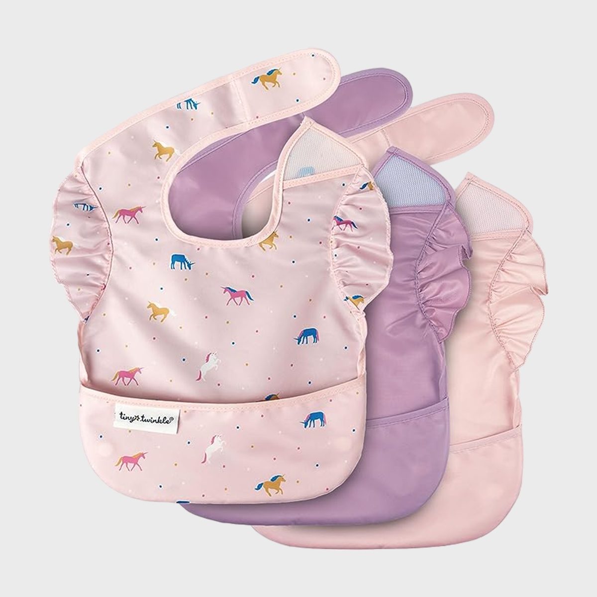 <p>Cute, easy-to-wash <a href="https://www.amazon.com/Tiny-Twinkle-Mess-Proof-Easy-Pack/dp/B0C7Z74WGC" rel="noopener noreferrer">baby bibs</a> are something every new parent uses, whether their infant is drooling from incoming teeth or just starting to take their first few mouthfuls of food. These adorable waterproof bibs come in a budget-friendly set of three and feature such adorable prints and colors that <a href="https://www.rd.com/list/parents-young-children-want-you-know/">new parents</a> will find the photo opportunities irresistible, making it one of the cutest baby gifts to give.</p> <p class="listicle-page__cta-button-shop"><a class="shop-btn" href="https://www.amazon.com/Tiny-Twinkle-Mess-Proof-Easy-Pack/dp/B0C7Z74WGC">Shop Now</a></p>