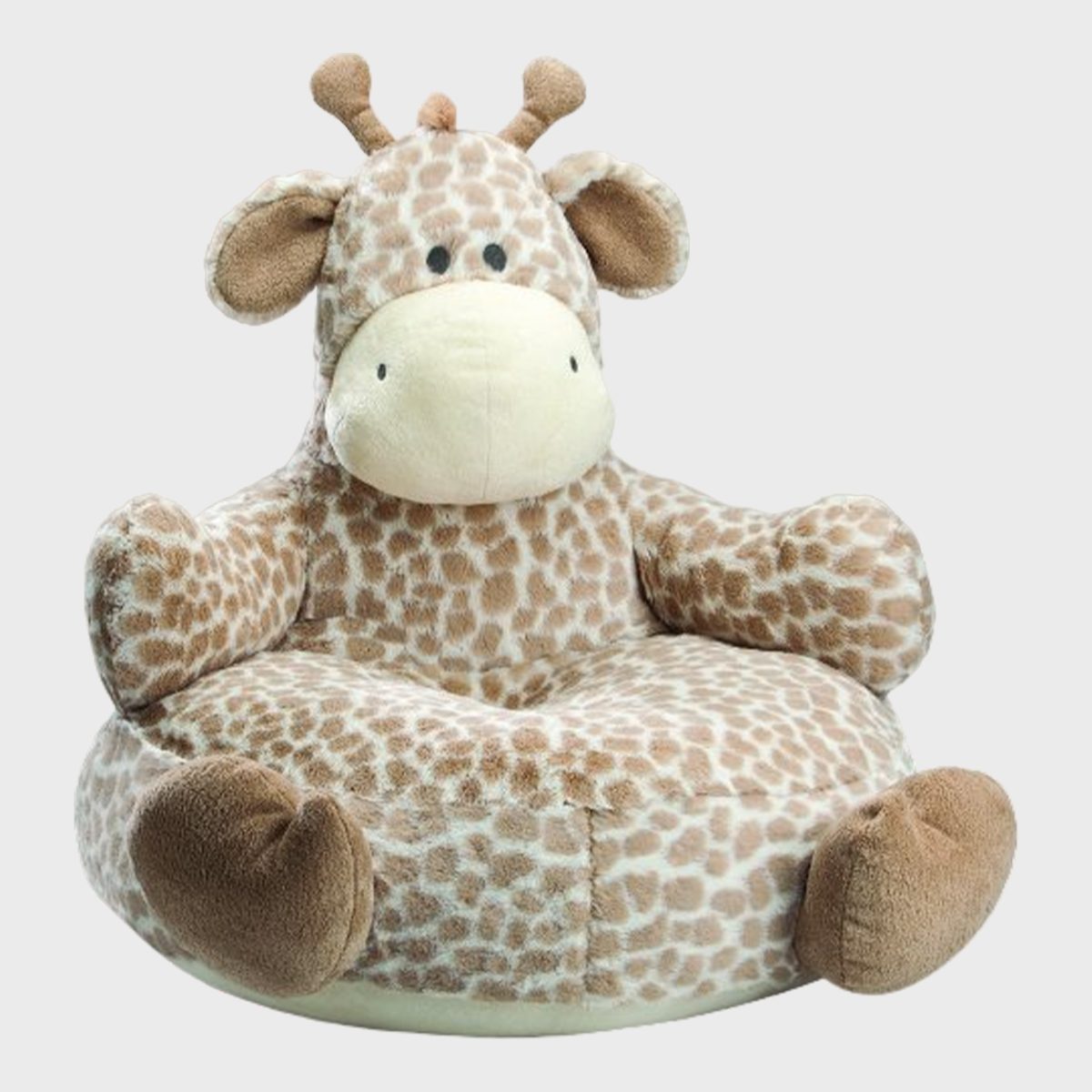<p>This smile-worthy <a href="https://www.amazon.com/Nat-Jules-Jordan-Giraffe-Chair/dp/B00DUGECPU" rel="nofollow noopener noreferrer">plush chair</a> adds so much happiness to any nursery and offers years of grow-with-baby fun. It's a soft neutral piece that's safe for crawling babies and early walkers, thanks to no sharp edges, and it will become a treasured <a href="https://www.rd.com/article/10-tips-to-make-reading-fun-for-your-child/">reading chair</a> and play seat over time.</p> <p class="listicle-page__cta-button-shop"><a class="shop-btn" href="https://www.amazon.com/Nat-Jules-Jordan-Giraffe-Chair/dp/B00DUGECPU">Shop Now</a></p>