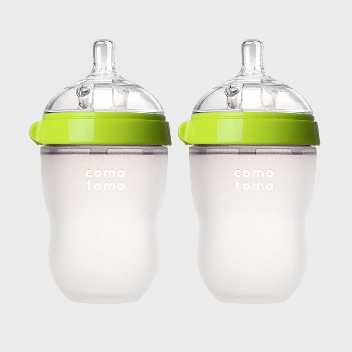 <p>These <a href="https://www.amazon.com/Comotomo-Bottle-Green-Ounce-Count/dp/B009QXDE32" rel="noopener noreferrer">silicone baby bottles</a> are designed to feel more similar to breastfeeding, which makes getting babies to take a bottle that much easier if a parent is pumping, transitioning from exclusively breastfeeding or formula-feeding. Babies love the soft silicone sides and easy latching, while parents can't stop raving about how easy they are <a href="https://www.rd.com/list/dishwashing-mistakes/">to clean</a>. With more than 37,000 five-star ratings, they're a top-selling Amazon Baby Registry item.</p> <p class="listicle-page__cta-button-shop"><a class="shop-btn" href="https://www.amazon.com/Comotomo-Bottle-Green-Ounce-Count/dp/B009QXDE32">Shop Now</a></p>
