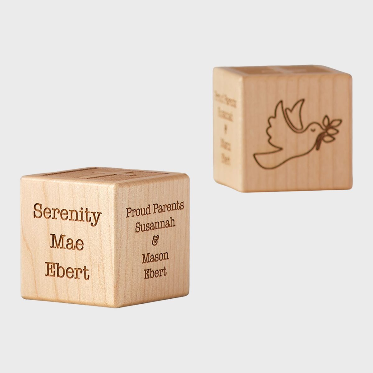 <p>Help them remember their baby's special day with this beautiful <a href="https://www.potterybarnkids.com/products/personalized-wooden-blocks/" rel="noopener noreferrer">keepsake block</a>. This 2-inch by 2-inch block features solid maple wood and personalization options with the baby's name, parents' name, date, weight, length and baby feet image.</p> <p class="listicle-page__cta-button-shop"><a class="shop-btn" href="https://www.potterybarnkids.com/products/personalized-wooden-blocks/">Shop Now</a></p>