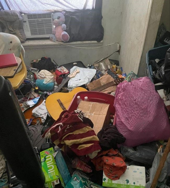 A room inside a home where the children of Samantha Acker and Christopher Rounds were found to be living in squalid conditions. Volusia County Sheriffs Office