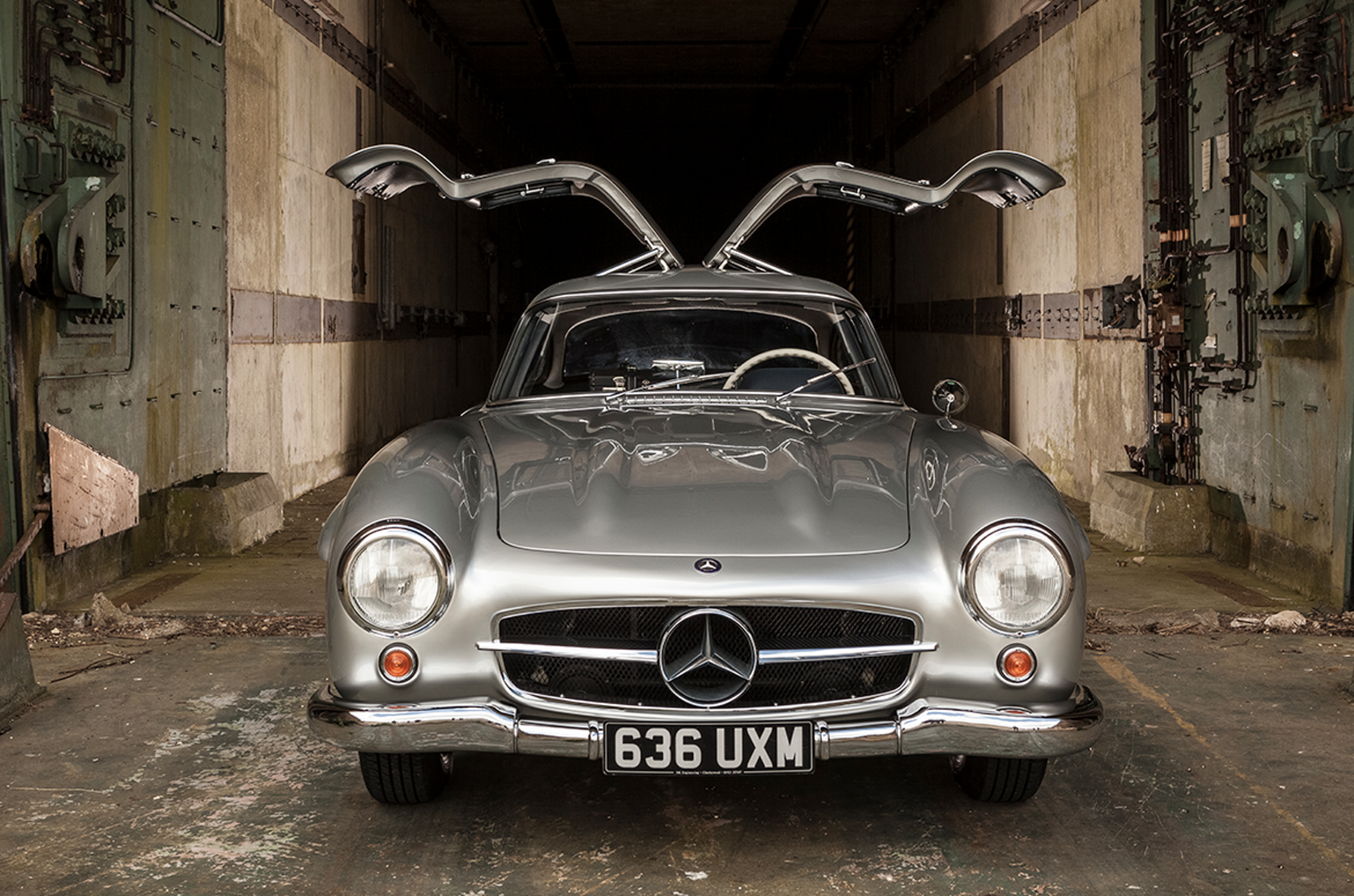 <p>It wouldn’t be a comprehensive list of quirky door designs without featuring the godfather of gullwings.</p>  <p>Credited with being the first-ever car with gullwing doors – to the extent that it is often simply called ‘the Gullwing’ – the Mercedes-Benz 300SL’s most famous features were born out of necessity.</p>  <p>The height of the car’s lightweight (50KG/110LB) tubular spaceframe meant that, quite simply, conventional doors wouldn’t work.</p>  <p>This was also the first series-production Mercedes-Benz with a fuel-injected engine.</p>