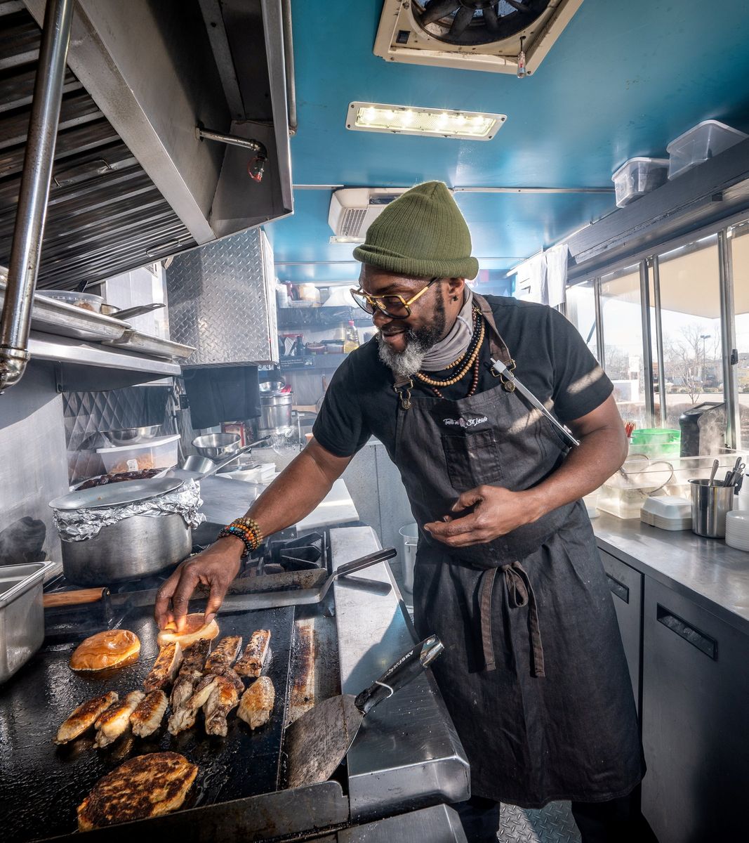 <p>If you want fresh burgers, sandwiches, ribs, and even ramen in the Long Island area, <em>Chopped</em> champion Marc Bynum's <a href="https://www.instagram.com/thehushtruck/?hl=en">Hush Truck</a> is all over New York and available for catering as well. There's a great variety to the menu and it's all made with care and attention.</p>