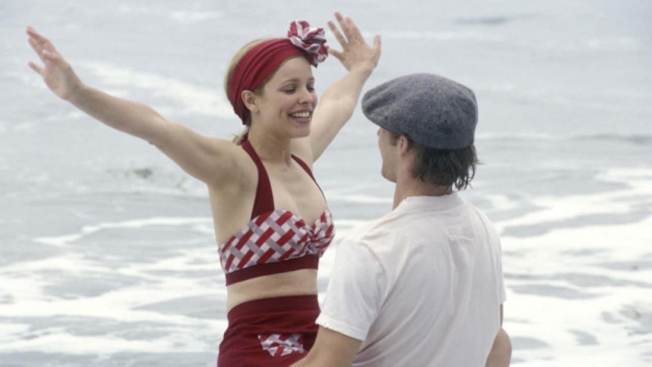 <p>Known for its heartbreaking plot and rainy kiss scene, <em>The Notebook </em>also features an iconic swimwear moment. Rachel McAdams’ vintage-inspired red-checked two-piece is an exuberantly flirty tour-de-force. And that’s even before you add the head wrap!</p>