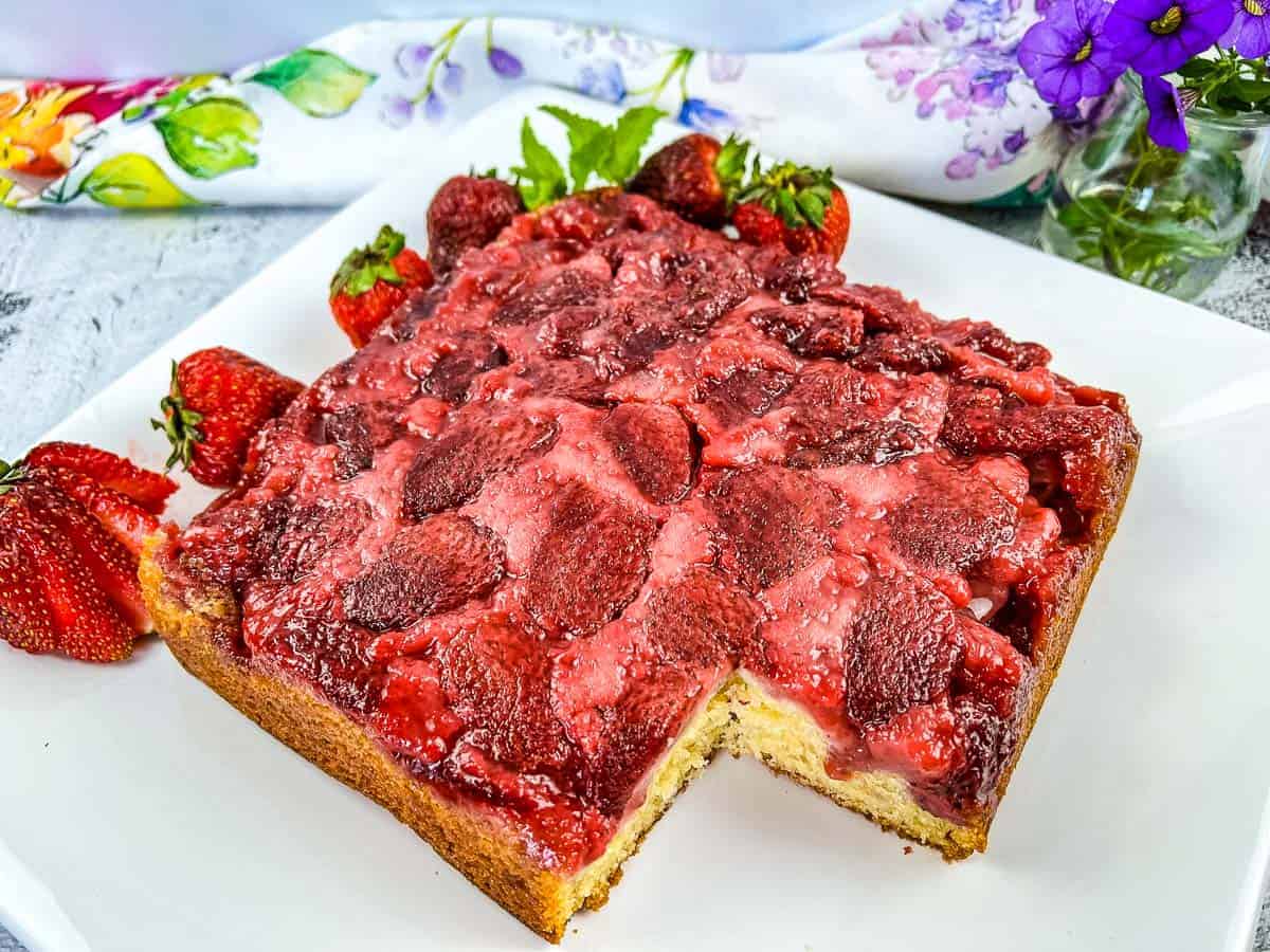 <p>Strawberries stealing the spotlight here. This cake is not just pretty to look at, it tastes amazing. The strawberries get all juicy and sweet, making it a summer dessert staple. And with ice cream? Game over.<br><strong>Get the Recipe: </strong><a href="https://cookwhatyoulove.com/strawberry-upside-down-cake-recipe?utm_source=msn&utm_medium=page&utm_campaign=Baking%20bliss:%2011%20sweet%20and%20savory%20baked%20goods">Strawberry Upside Down Cake</a></p>