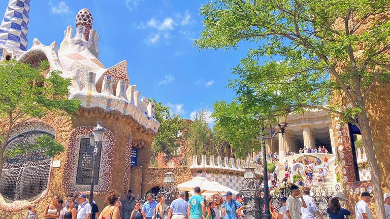 Many buildings in Barcelona were created by architect Antoni Gaudí, including Park Güell. Emilio Rappold/picture alliance via Getty Images