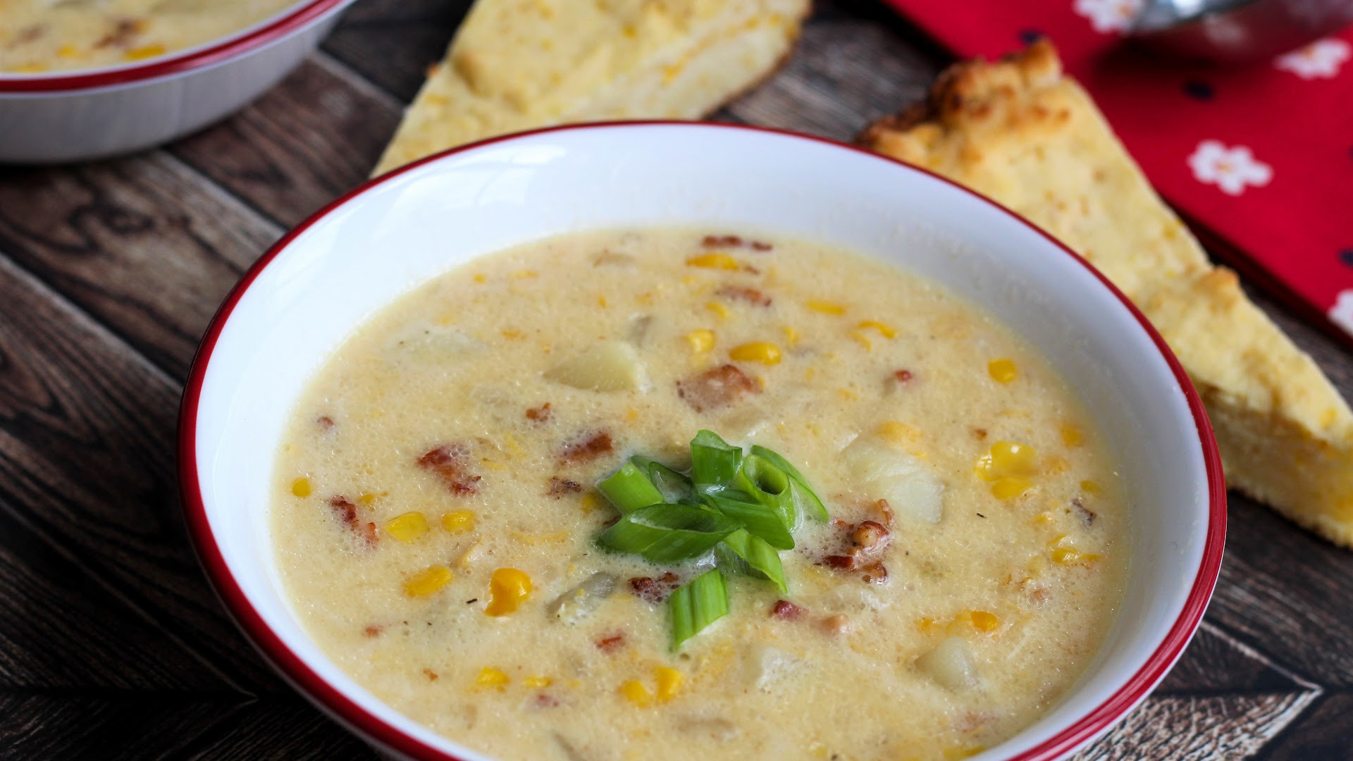 Janice's Simple Corn Chowder Is A Creamy Blend Of Sweet Corn And Smoky ...