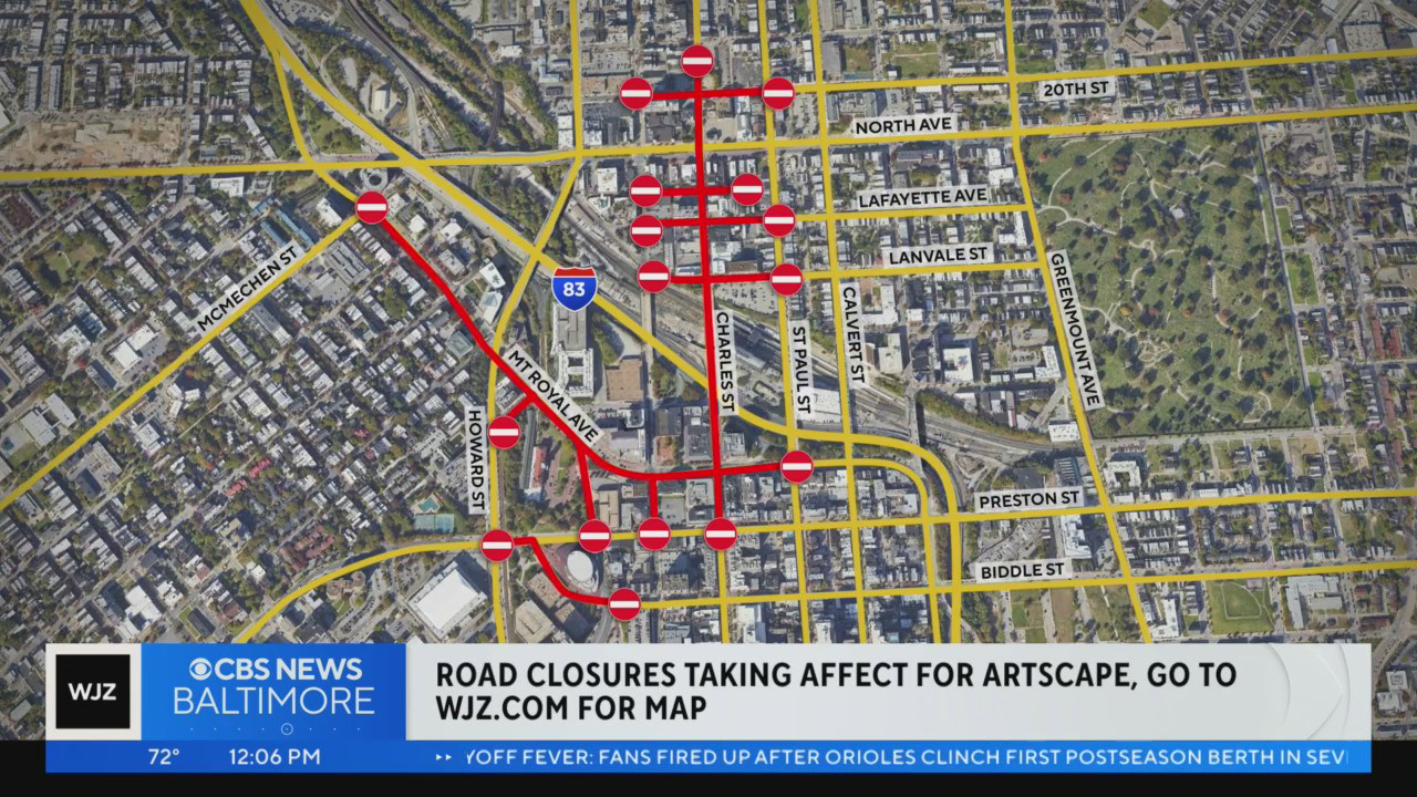 Artscape 2023 Baltimore road closures and parking restrictions to know