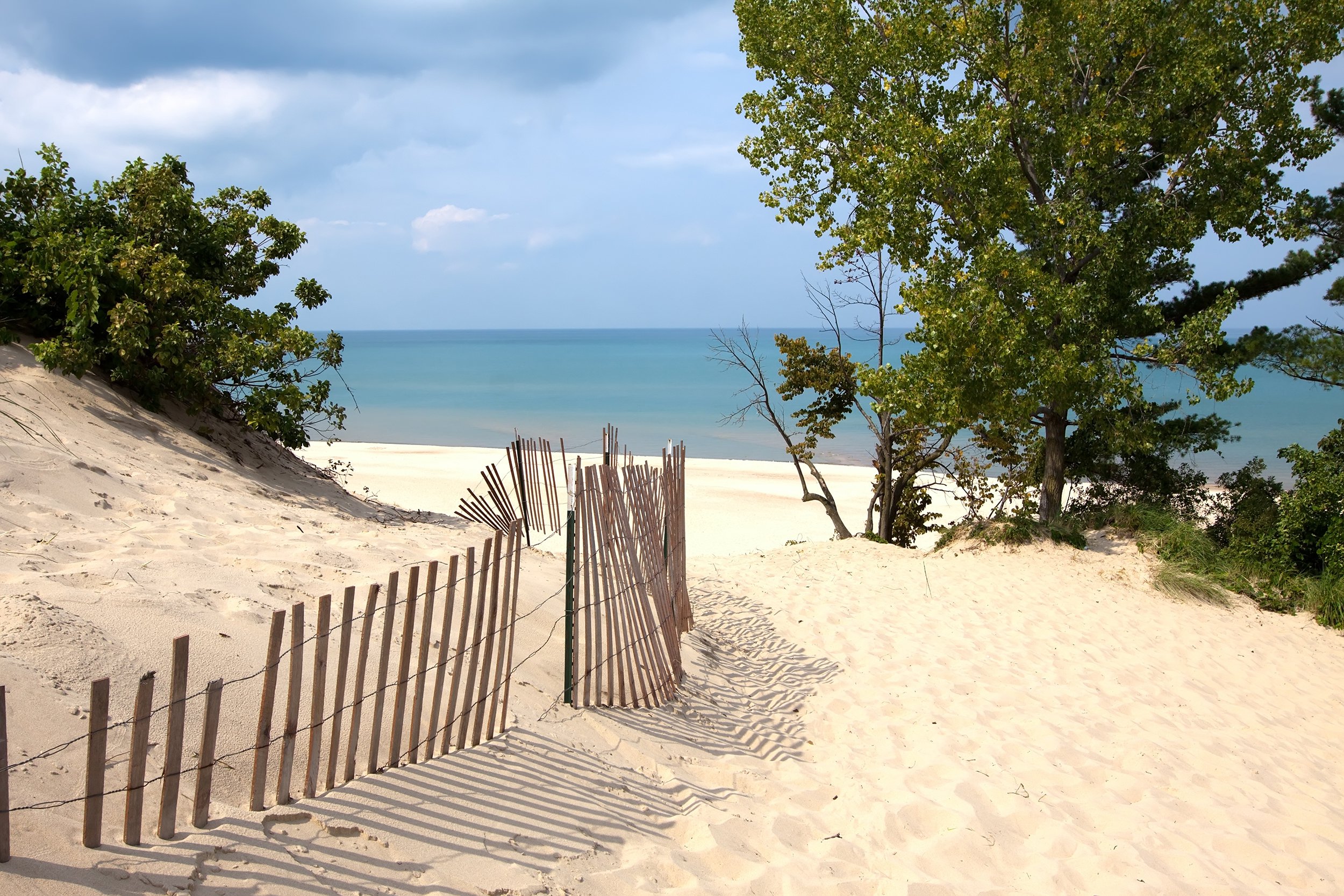 <p>Nature lovers will appreciate Indiana Dunes National Park on the southern shore of Lake Michigan. The beautiful dunes sit near one of the state's industrial hubs, offering a stark contrast to the urban development just beyond the park's borders. Head to the lakefront at dawn, when the sun is coming up over the water, for a stunning selfie. </p>