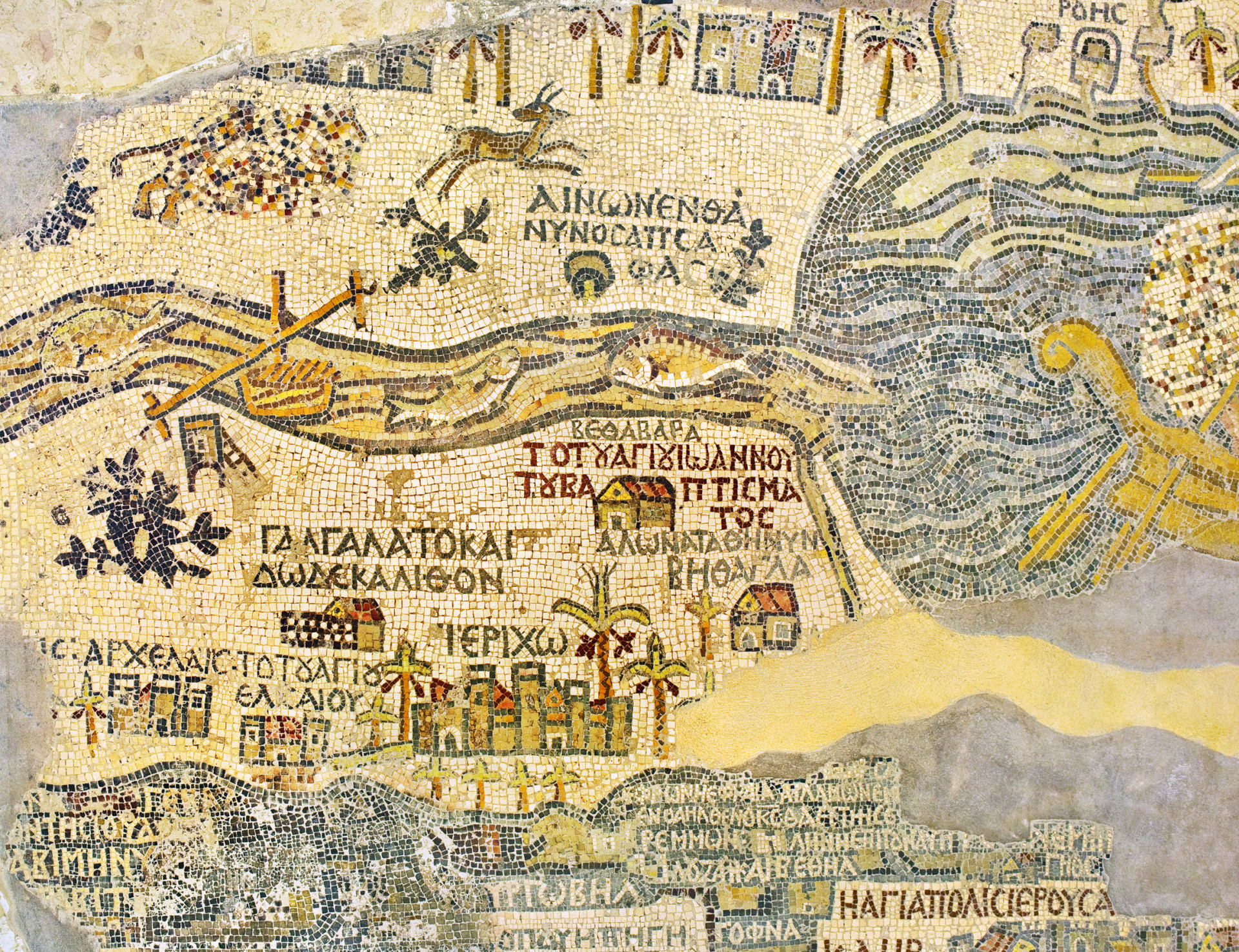 <p>Fish have never thrived in the Dead Sea. And the 6th-century Madaba Map clearly illustrates why. Part of a floor mosaic in the early Byzantine church of Saint George in Madaba, Jordan, the map shows fish swimming down the Jordan River and then turning around once they hit the <a href="https://www.starsinsider.com/health/509975/the-many-health-benefits-of-sea-salt" rel="noopener">saline</a>-saturated lake.</p><p><a href="https://www.msn.com/en-us/community/channel/vid-7xx8mnucu55yw63we9va2gwr7uihbxwc68fxqp25x6tg4ftibpra?cvid=94631541bc0f4f89bfd59158d696ad7e">Follow us and access great exclusive content every day</a></p>