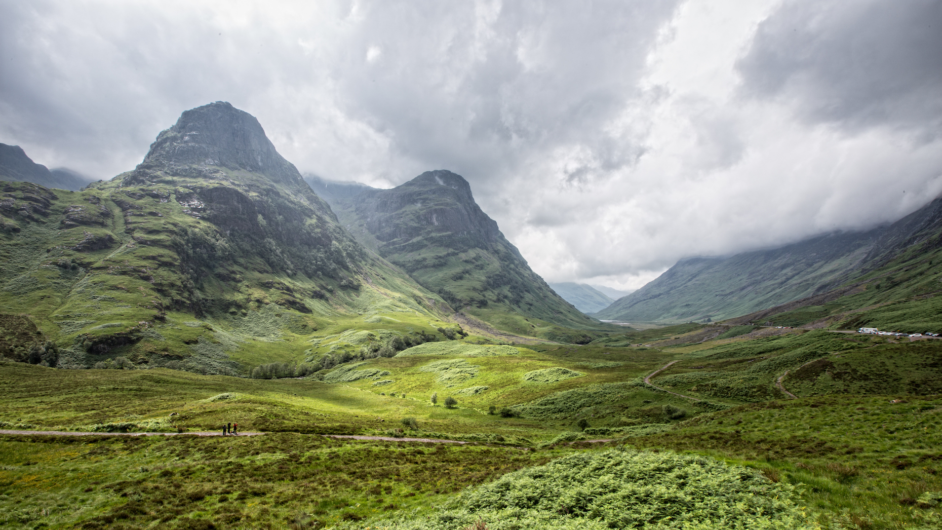 <a href="https://www.visitscotland.com/places-to-go/glencoe" rel="noreferrer noopener">Glencoe’s lush valleys</a> will surely amaze you, while also revealing more about Scotland’s tumultuous history. Famous for its scenic beauty, Glencoe is also known for the MacDonald clan massacre of 1692. While some believe the place is haunted, its mountains and invigoratingly fresh air manifest an undeniable Zen. The popular An Torr and Glencoe Lochan trails make it a must stop for hikers as well.