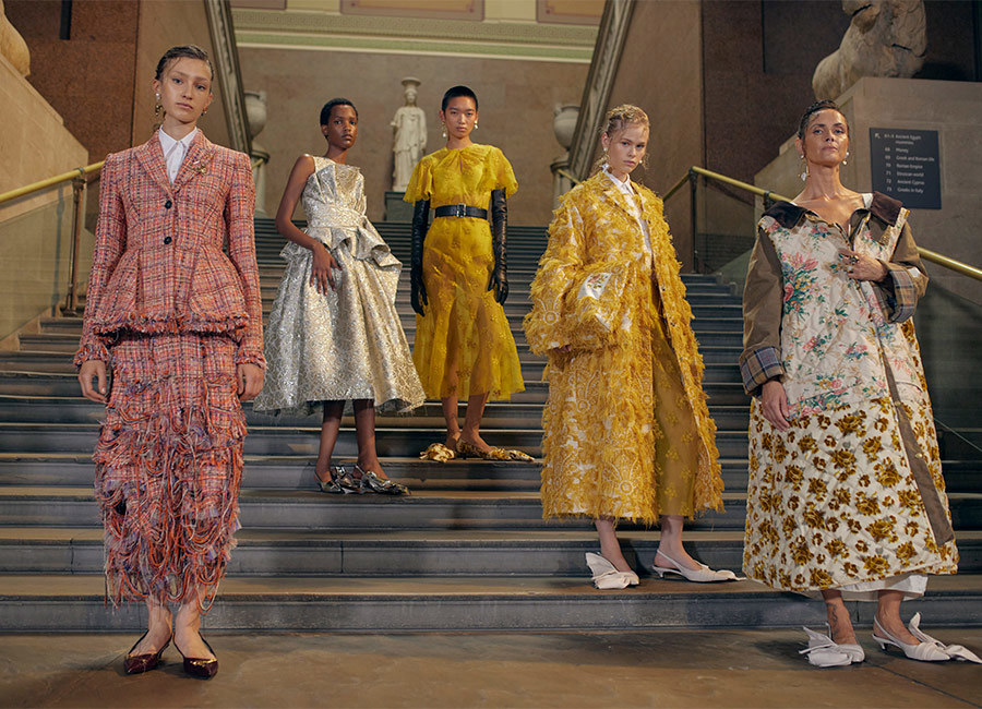 PICS: Erdem puts whimsical spin on Barbour wax jackets for aristocratic ...
