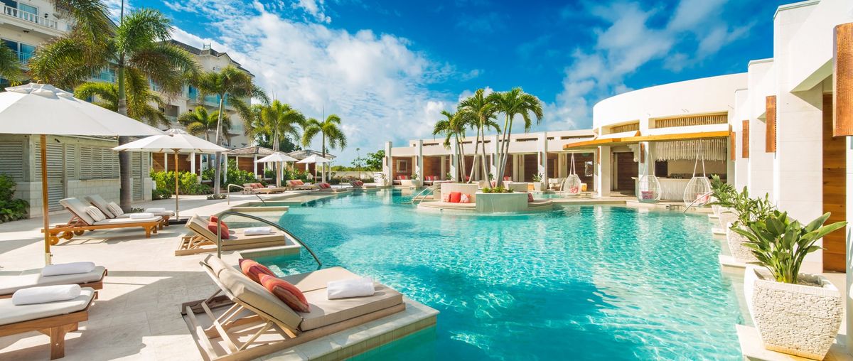 <p>Privacy meets paradise at <a href="https://www.theshoreclubtc.com/">The Shore Club</a> in Turks and Caicos, home to stunning ocean views, four pools, a spa, and multiple dining options onsite. Recent celeb sightings have included Simone Biles, Chrissy Metz, Kandi Burruss, Robin Roberts, and Tracy Morgan. </p>