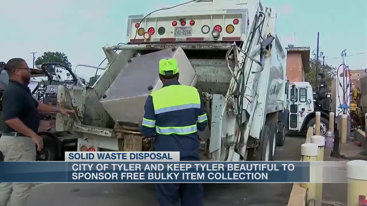 City of Tyler announces free bulky item collection weeks