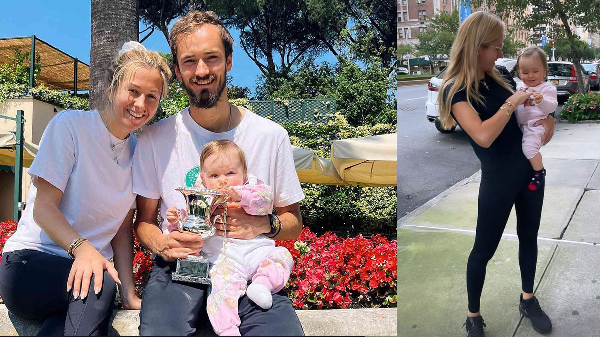 Daniil Medvedev's wife Daria and daughter Alisa explore Central Park ...