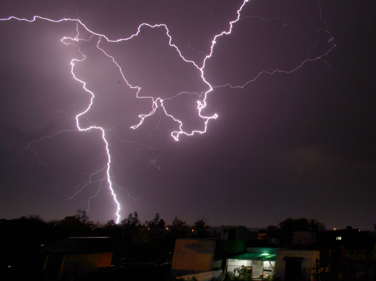 24 people killed by lightning strikes in india’s gujarat