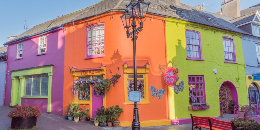 <p>Kinsale’s cute and quirky fishing village is one of Ireland’s best places to visit. Located just a short drive from Cork City, this colorful little town has an active harbor, adorable shops, and many great restaurants. </p><p>You can take the Scilly Walk from the center of Kinsale to Charles Fort, a star-shaped fort that is one of Ireland’s largest military installations. You can take some incredible views of Kinsale and the Irish countryside from Charles Fort. </p><p>Kinsale has its own beach, or you can drive to nearby Garretstown Beach. At Garretstown, you can try sauna bathing at a mobile sauna, an activity that is becoming very popular in Ireland. Alternate between sweating in the hot sauna and dashing into the cold sea for 30 to 60 minutes, it’s a rejuvenating experience. </p>