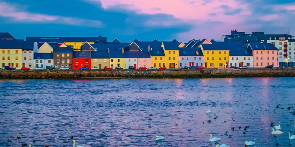 <p>Galway is the largest city in the west of Ireland, known for its live music and bustling city center. It’s one of the most popular stops in Ireland and the perfect place to start or end your adventure along the Wild Atlantic Way.</p><p>You can catch live music on Galway’s streets or in a Latin Quarter pub. The Dáil Bar and Taaffes in Galway are both known for having live music most nights of the week. </p><p>Galway was a medieval city, and today, you can visit relics from its storied past, like a stretch of the old city walls from the 13th century. Be sure to visit the Spanish Arch while you’re in Galway, a structure with a history that dates back to the 12th century. </p><p>You can stay in a charming <a href="https://ambereverywhere.com/galway-bed-and-breakfast/" rel="noreferrer noopener">Bed and Breakfast in Galway</a> while you explore the city and enjoy its incredible nightlife. </p>
