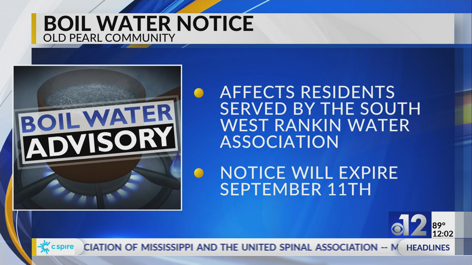 Boil water notice issued for Rankin County customers