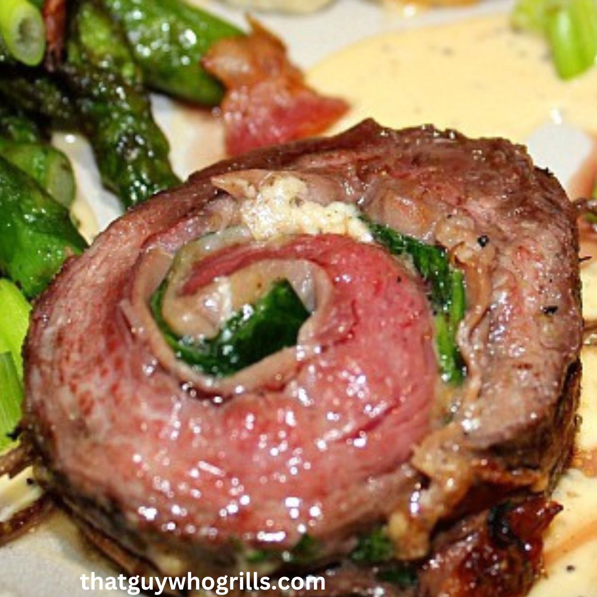 Grilled Flank Steak Pinwheels!