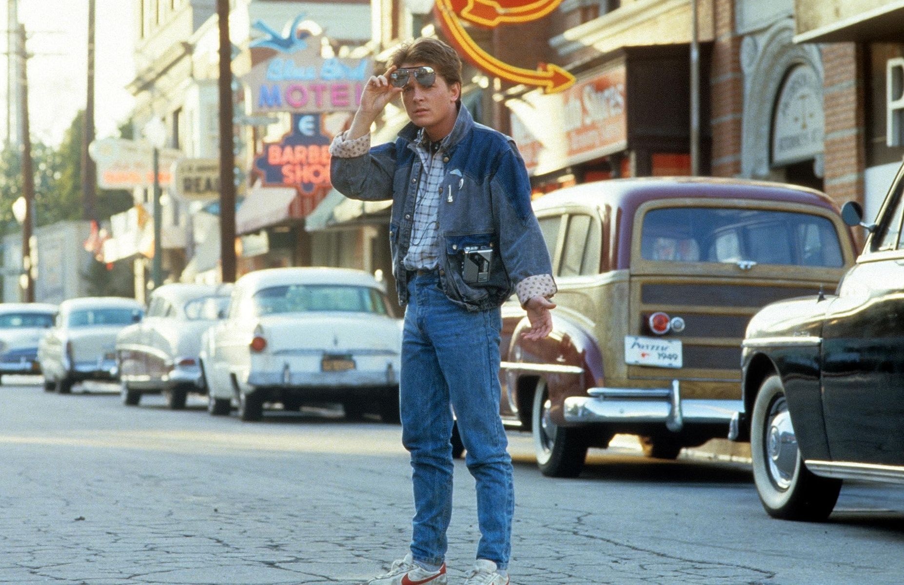 <p>For those who were kids in the ‘80s, Robert Zemeckis’s <em>Back to the Future</em> is the quintessential time-travel adventure movie! When teen Marty McFly is accidentally sent back to 1955 in a time-travelling DeLorean, built by eccentric scientist Doc Brown, he inadvertently prevents his future parents from falling in love. Starring Michael J. Fox and Christopher Lloyd, <em>Back to the Future</em> was an international success, with critics calling it a movie of <a href="https://www.newspapers.com/article/austin-american-statesman-back-to-the-fu/127257637/">“abundant humour, boundless energy, and [with] a relentlessly good heart.”</a></p>