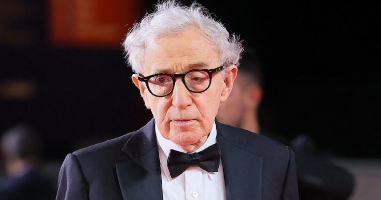 Woody Allen on the red carpet 