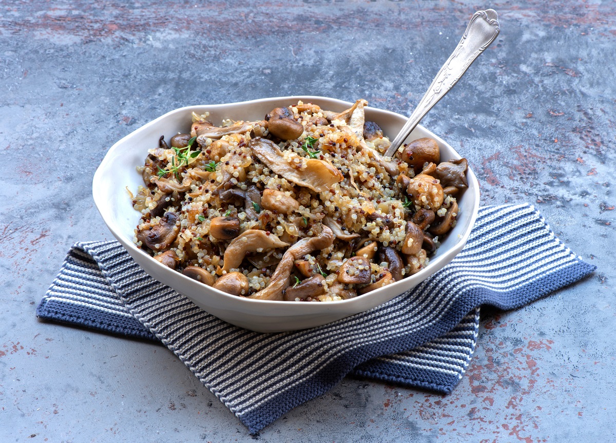 receta de risotto de quinoa vegano