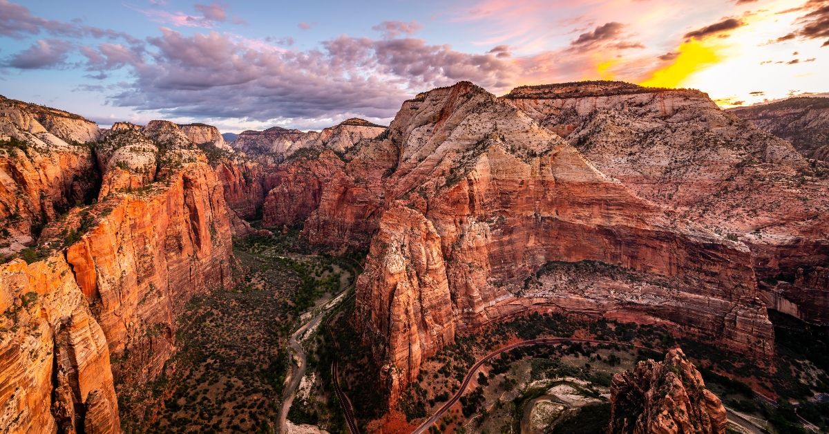 <p> A highlight of Zion National Park, Angels Landing offers a thrilling and challenging 5.4-mile hike with sweeping panoramic views, peaking at around 1,488 feet.  </p> <p> This trail involves steep switchbacks and a narrow ridge with sheer drop-offs. Hikers should have advanced hiking skills, a head for heights, and use extreme caution.  </p> <p> It’s worth noting that you’ll need to apply for a permit with the National Parks Service to do this hike. </p>
