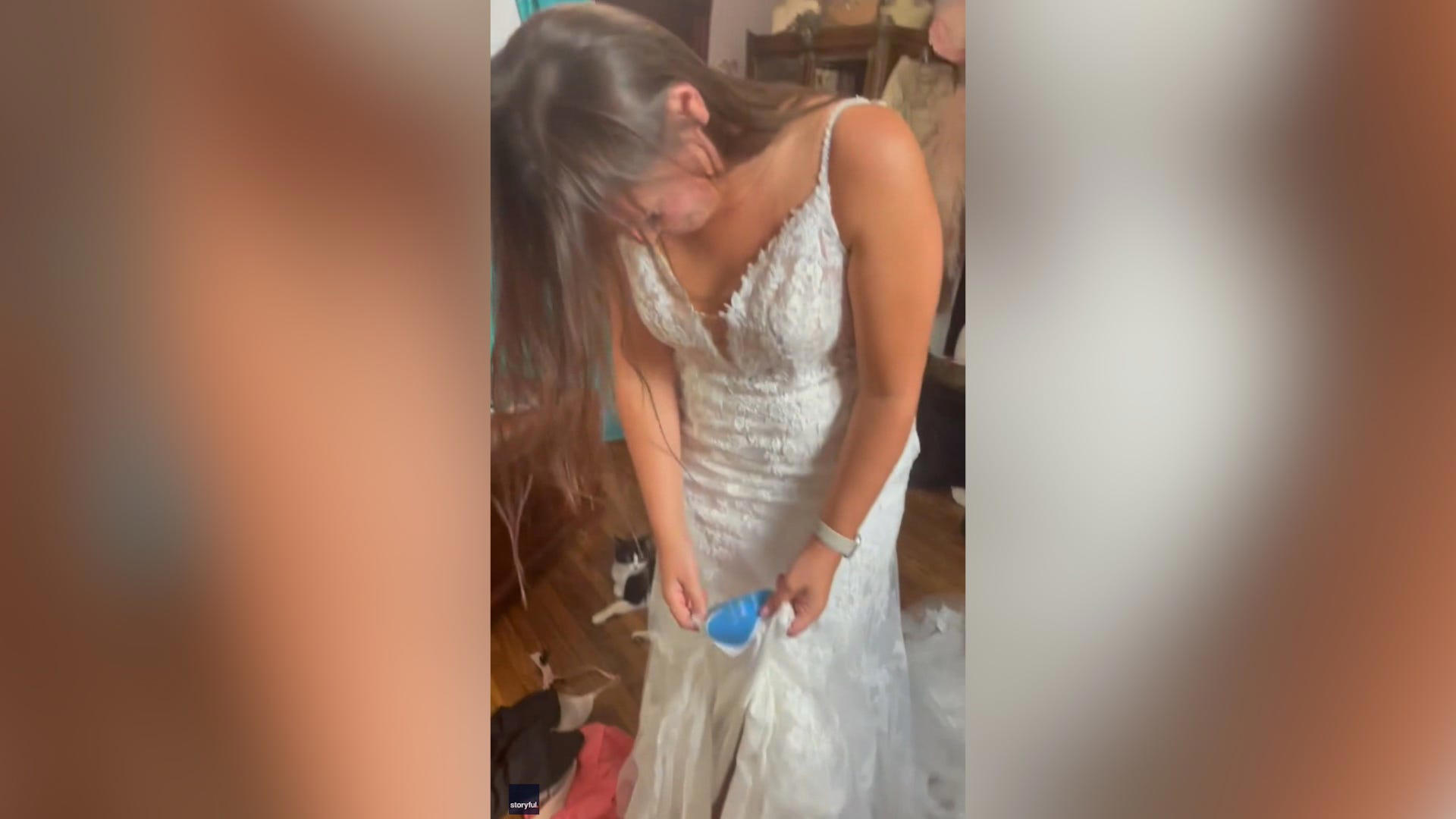 Watch This Bride To Be Break Down After Discovering Her Mom Did This To Her Dress 9633