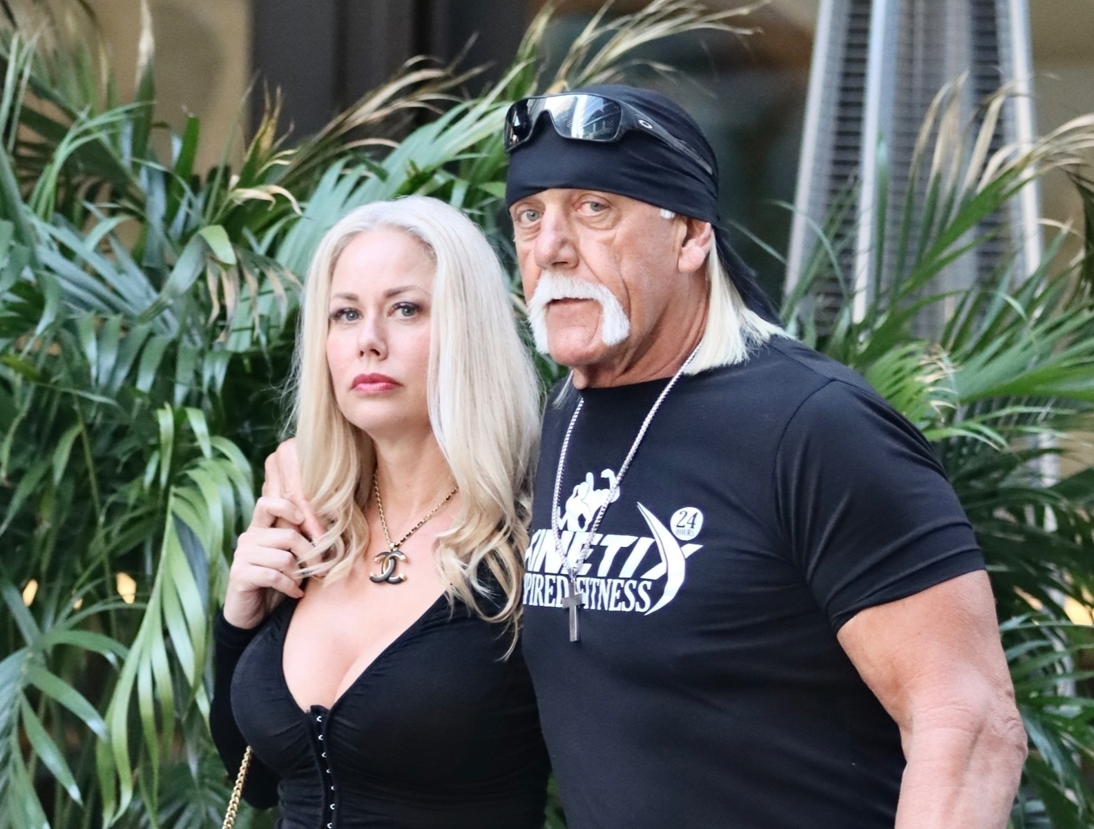 <p><span>Hulk Hogan met yoga instructor Sky Daily in early 2022. While out on the town, he sent a drink over to a group of women Sky was with, he revealed while recounting their meet-cute during a speech he made at a friend's wedding, The Los Angeles Times reported. When one of the ladies came over to the wrestling icon to say thank you, he quipped, "Who's the blonde?" Hulk and Sky sat down and talked for a bit before he left, figuring he'd go home to do laundry or something mundane. "And then when I got in my car, there was just bang, bang, bang, bang on the window. It scared the hell out of me, so I put the window down," he continued. Sky's friend "stuck her head in my car," he said, and urged Hulk to call the yoga instructor, adding, "She's a nice girl!" According to Hulk, "It made me think twice about just ghosting and going home and never calling." They soon started dating and </span><a href="https://www.wonderwall.com/celebrity/couples/former-boy-meets-world-child-star-indicates-he-popped-the-question-following-years-of-low-key-coupledom-more-engagements-of-2023-691728.gallery?photoId=768361">got engaged</a><span> in July 2023.</span></p>