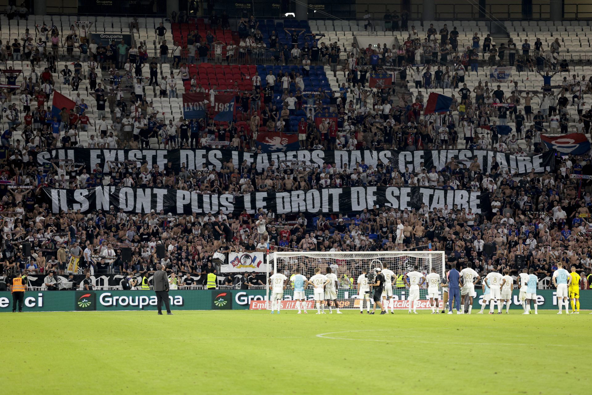 Olympique Lyonnais fans berate players in shocking post-game dress down