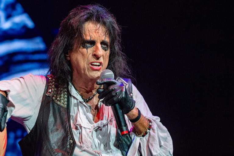 Alice Cooper performs onstage at Pine Knob Music Theatre on September 05, 2023 in Clarkston, Michigan. Aaron J. Thornton/Getty Images