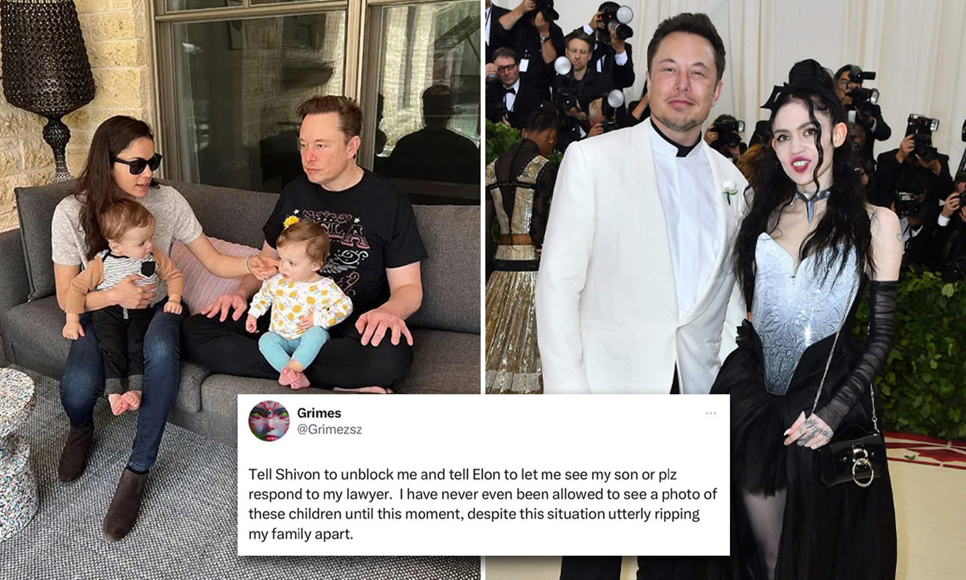 Elon Musk's ex Grimes 'begs billionaire to let her see their three year ...