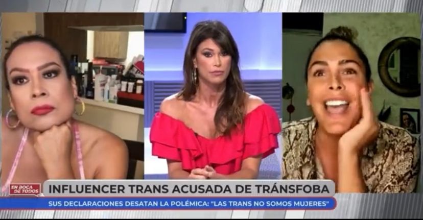 sonia ferrer se defiende tras el enfrentamiento con amor romeira por la transfobia