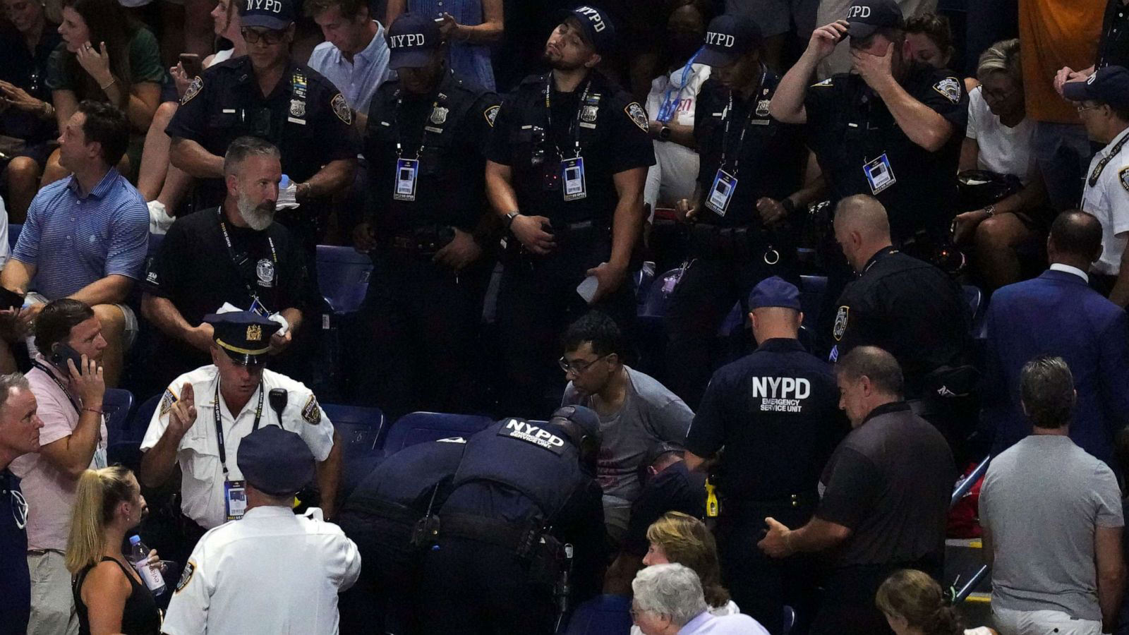 Protesters arrested after delaying US Open match