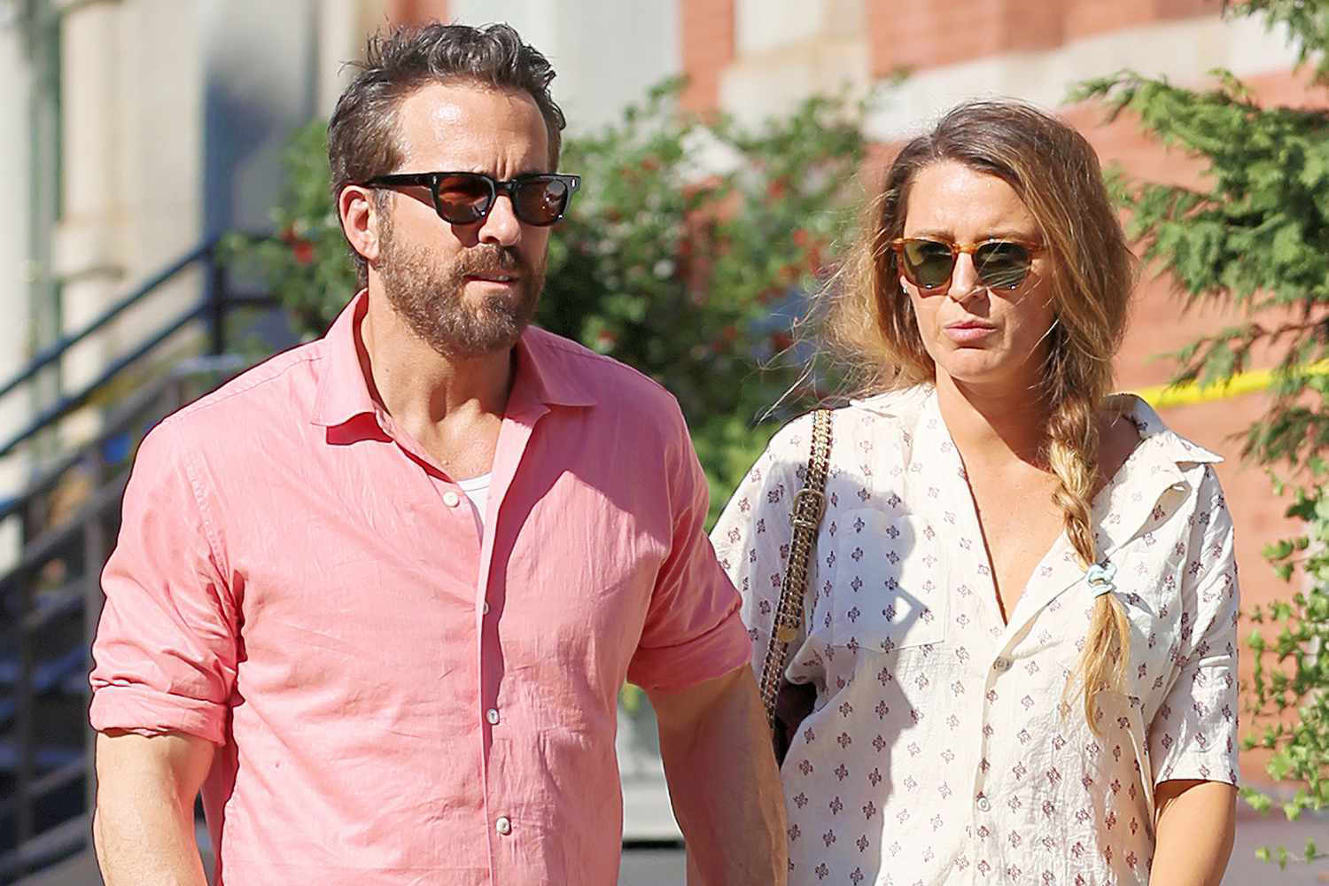 Blake Lively And Ryan Reynolds Have A Coordinating Couples Outing In Cool Button Downs Ahead Of 