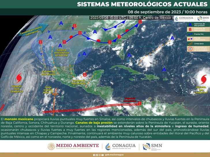 Onda tropical avanza por el Pacífico mexicano; ¿a qué estados afectará?