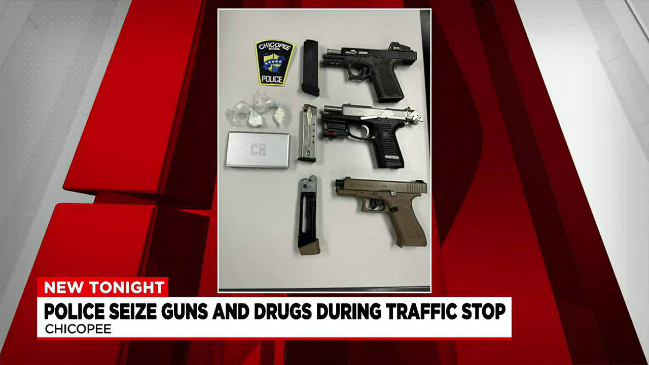 Police Seize Guns Drugs During Chicopee Traffic Stop