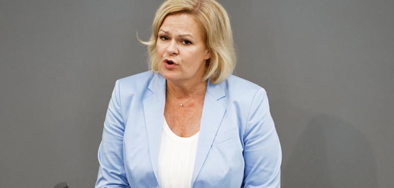 Nancy Faeser (SPD), Bundesministerin für Inneres und Heimat Carsten Koall/dpa