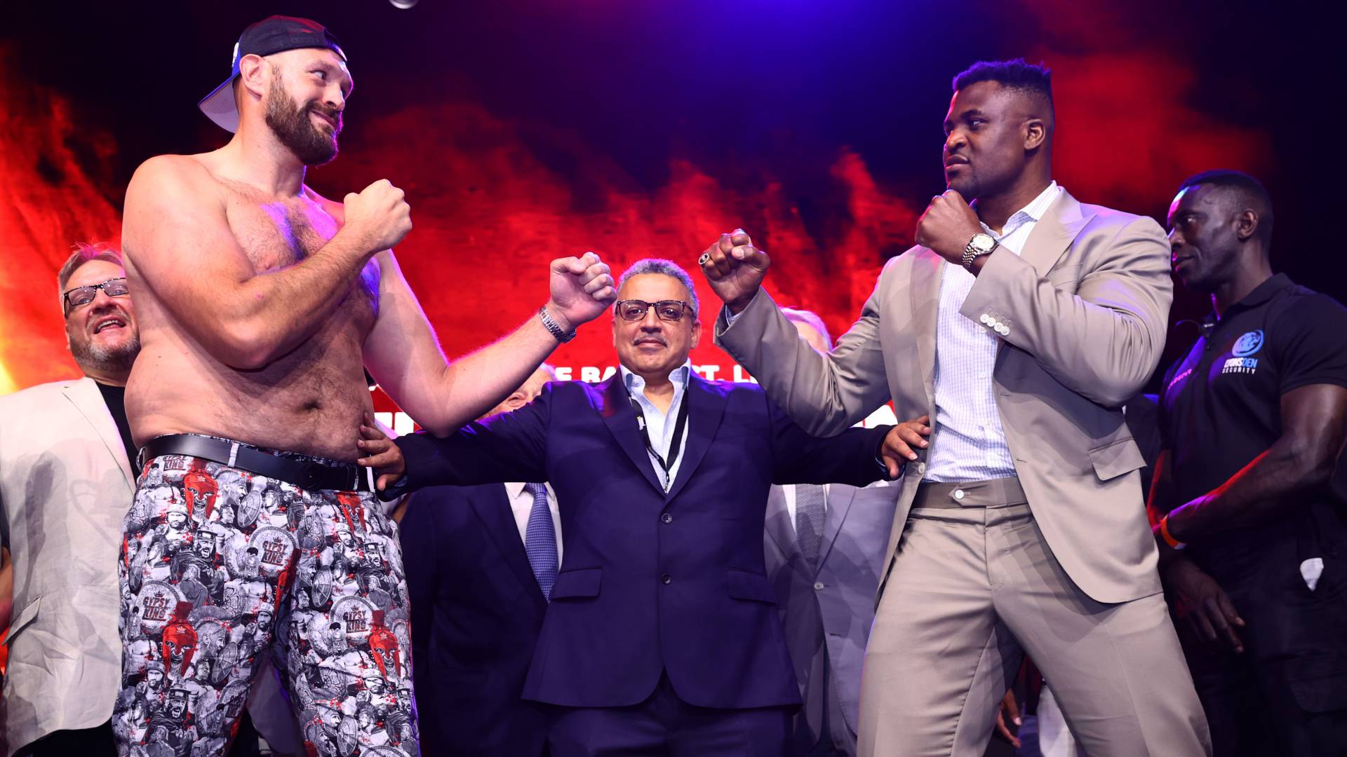 Tyson Fury And Francis Ngannou Face Off For The First Time Battle Of Hot Sex Picture 5533