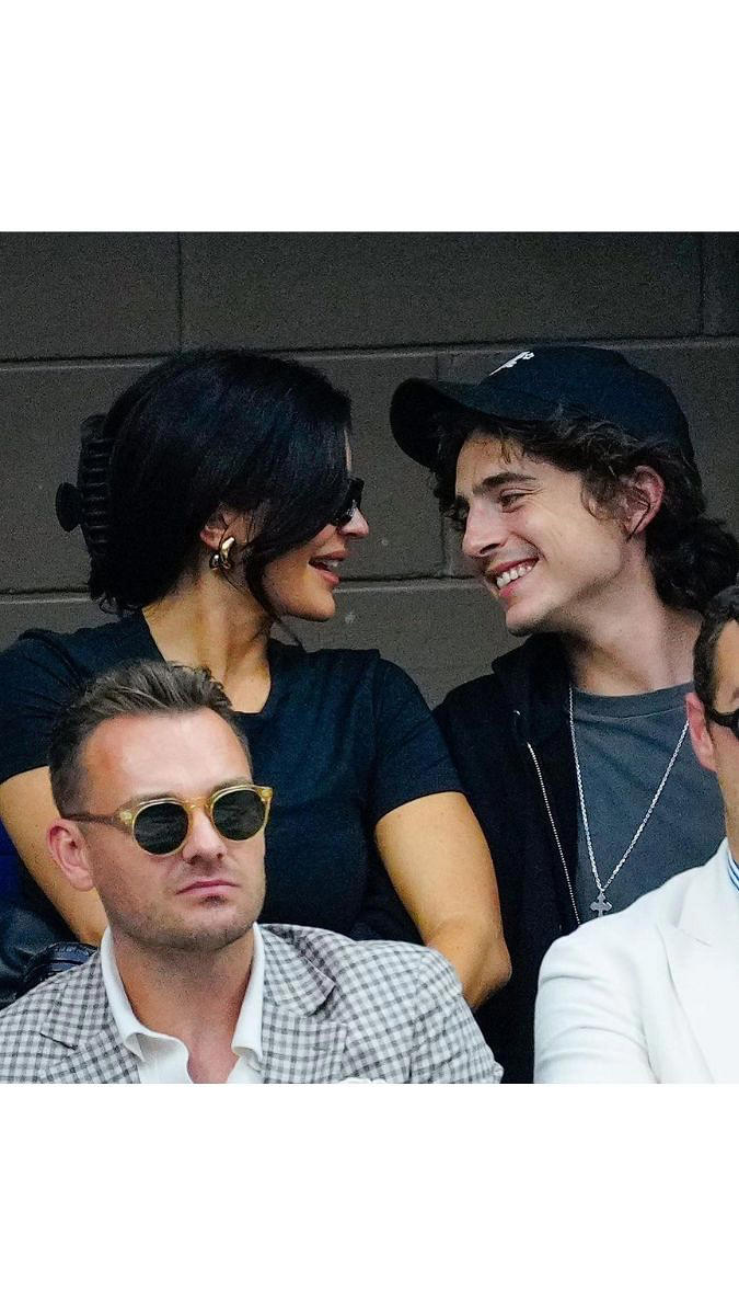Kylie Jenner Timothee Chalamet Kiss And Cuddle At Us Open Final 8785