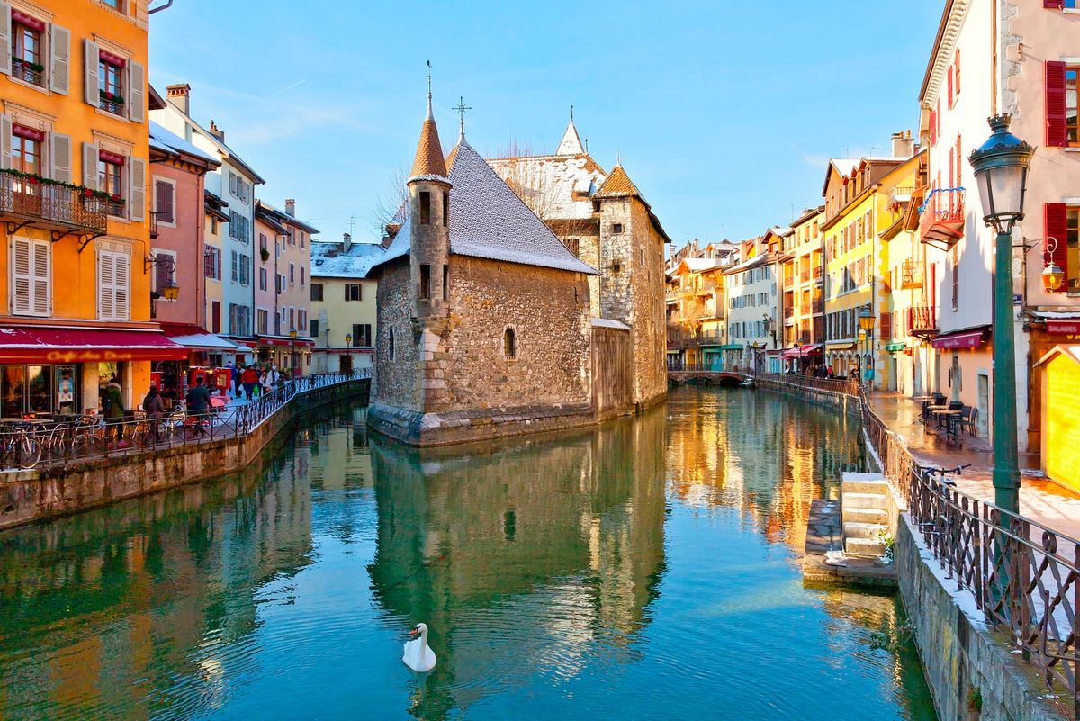 <p>Annecy, a charming alpine town in southeastern France is known as 'the Venice of the Alps' due to the three flower-lined canals which run through it. It's also on the shores of the sparkling, turquoise Lake Annecy, surrounded by mountains and bordered by sandy beaches. <br>Make sure you visit the 13th-century Château d'Annecy, and the intriguing museum within its walls. You might want to have lunch at the popular picnic spot of Champs de Mars where you can cross Lovers' Bridge. </p><p>Otherwise, just do as the locals do and take an ambling walk along the lake edge, with pitstops in the pretty public garden and on the lake's beach. </p><p><strong>You can visit Lake Annecy with Good Housekeeping on our trip to <strong>the Alps in May, June, or September 2024. You'll be staying in the nearby mountain resort of La Clusaz and will spend a whole day in Annecy.</strong></strong></p><p><a class="body-btn-link" href="https://www.goodhousekeepingholidays.com/tours/mont-blanc-lake-annecy">FIND OUT MORE</a></p>