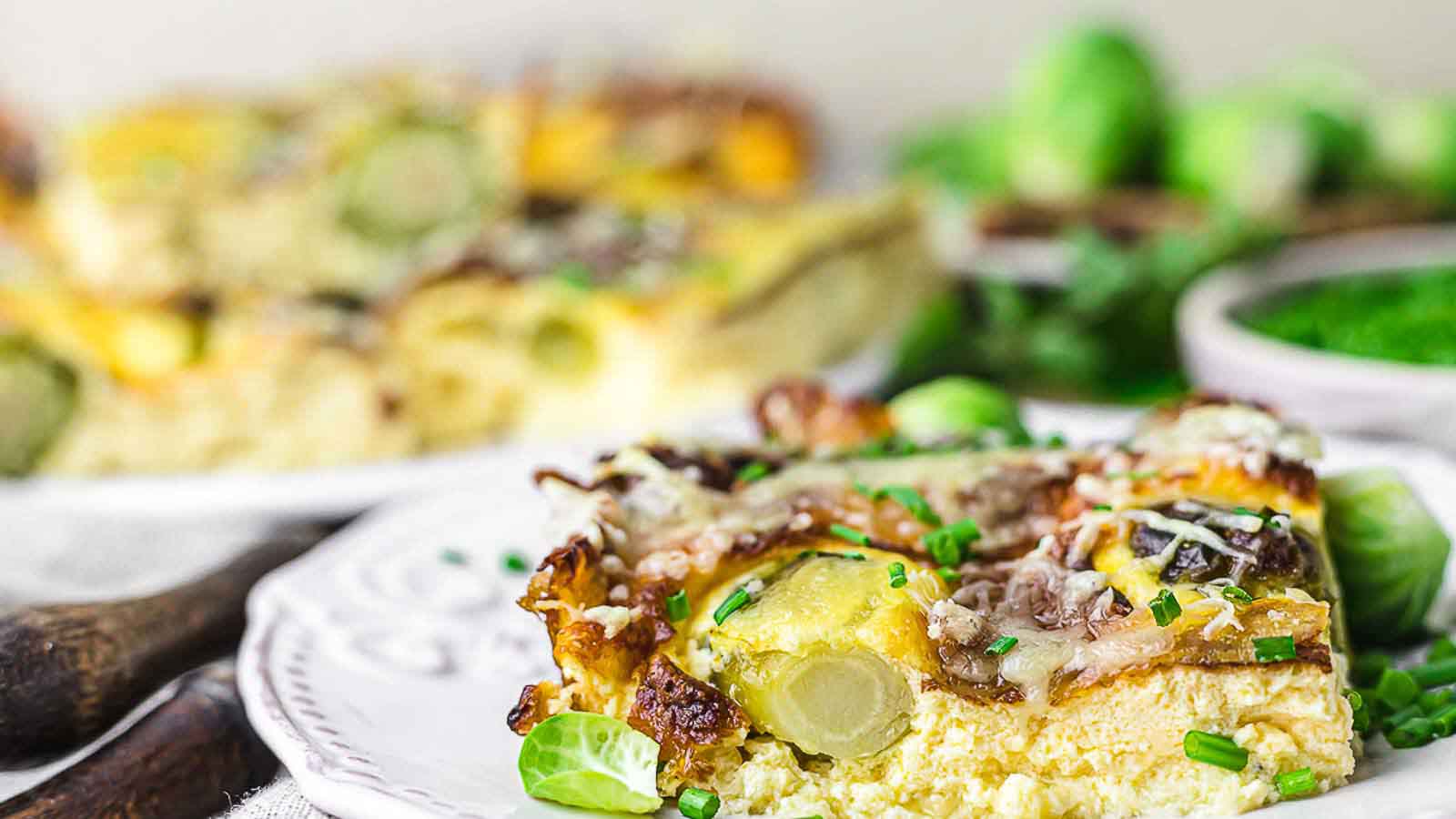 Cheesy Brussels Sprouts Bake. Photo credit: Low Carb – No Carb.