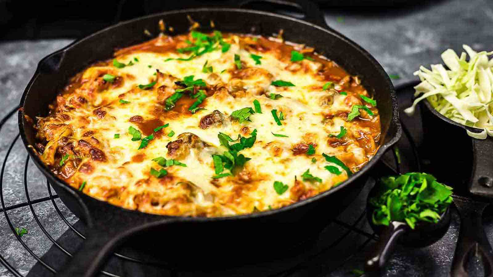 Cheesy Cabbage Beef Casserole. Photo credit: Low Carb – No Carb.