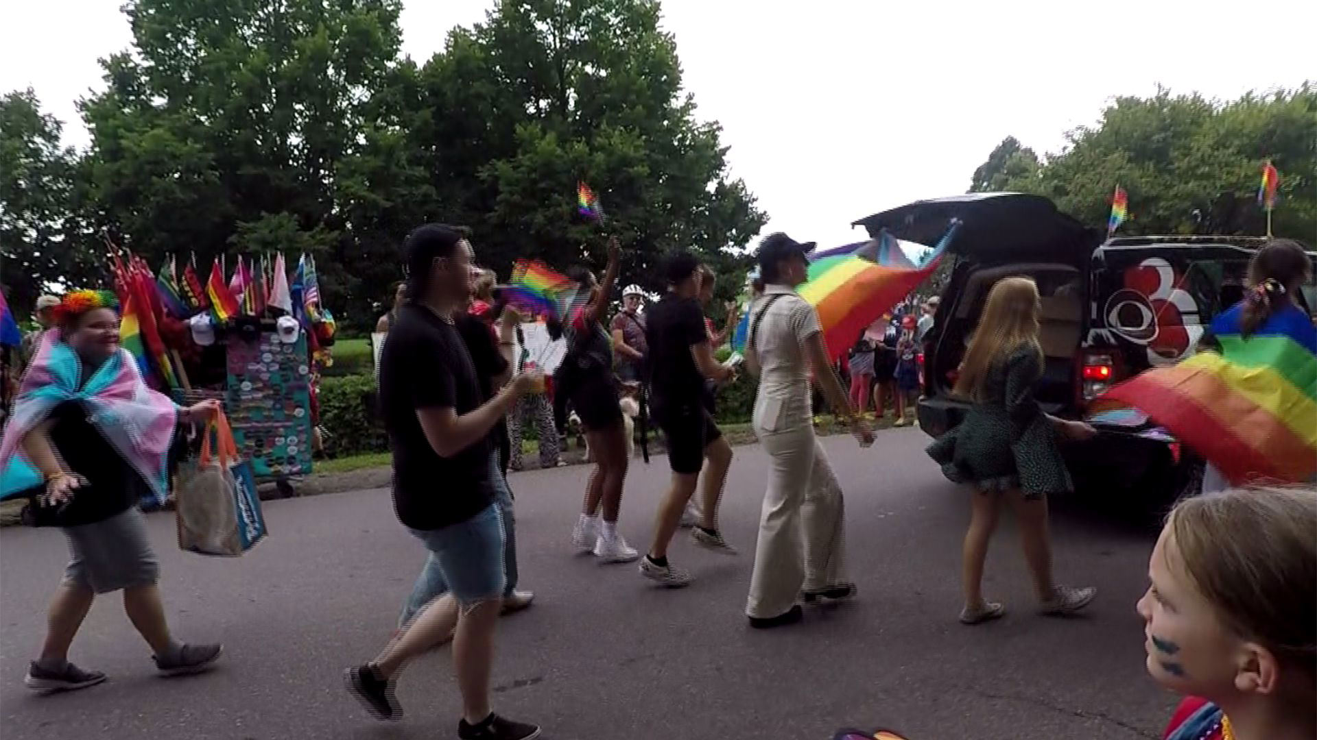 Pride parade marches through Burlington