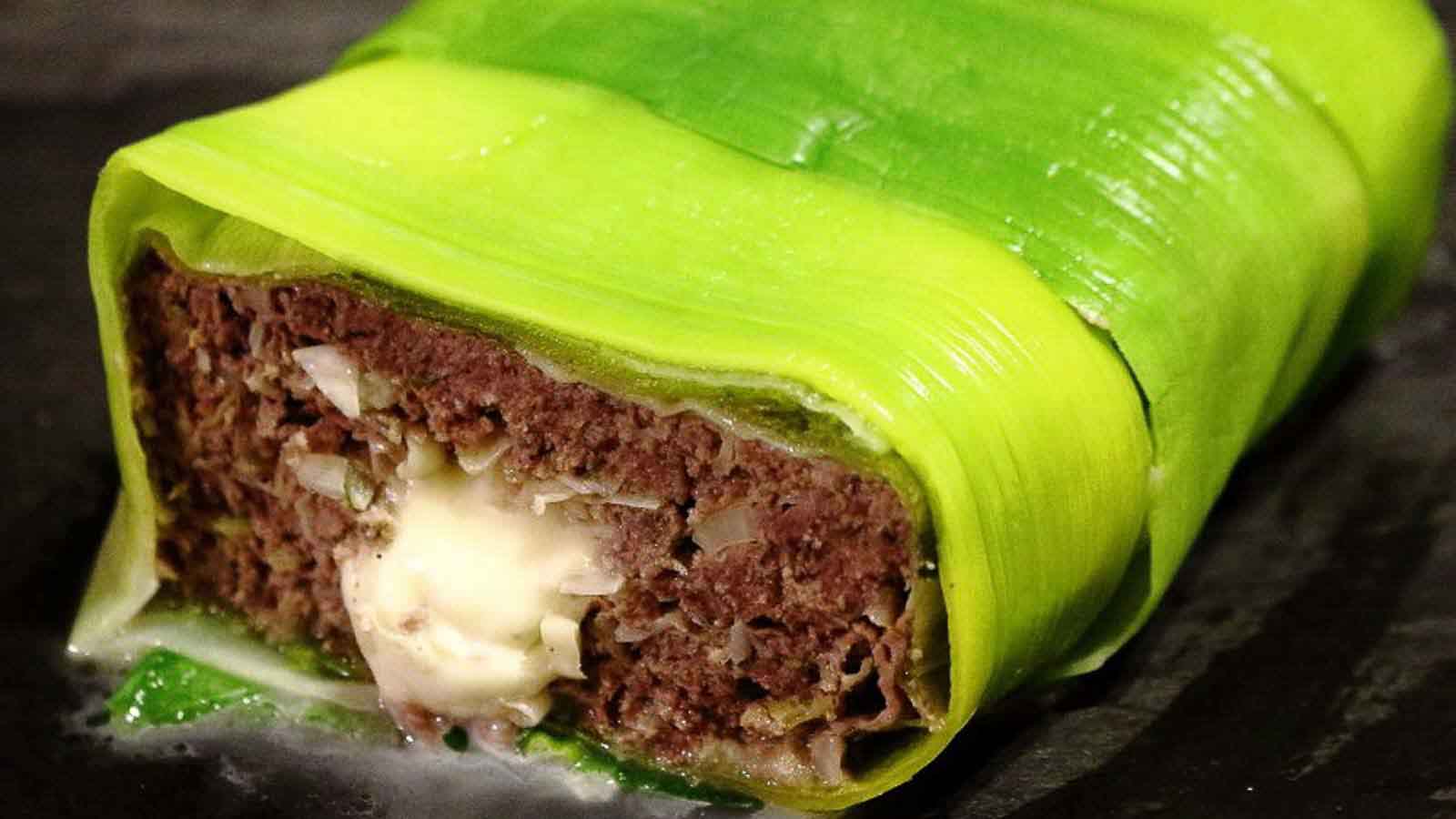 Cheesy Leek Meatloaf. Photo credit: Low Carb – No Carb.